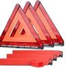 EMERGENCY REFLECTIVE SAFETY TRIANGLES, SET OF 3.