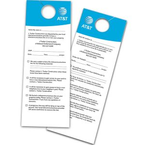 ATT / J. Tucker Construction Door Hangers (English/Spanish)