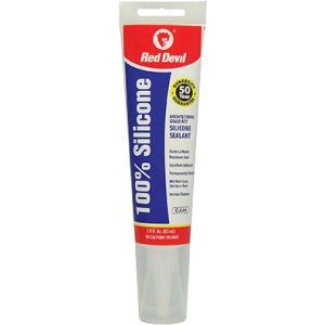 Silicone Sealant, Clear, 2.8 Oz Squeeze Tube